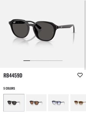 Ray-Ban Sunglasses RB4459D in Polished Black